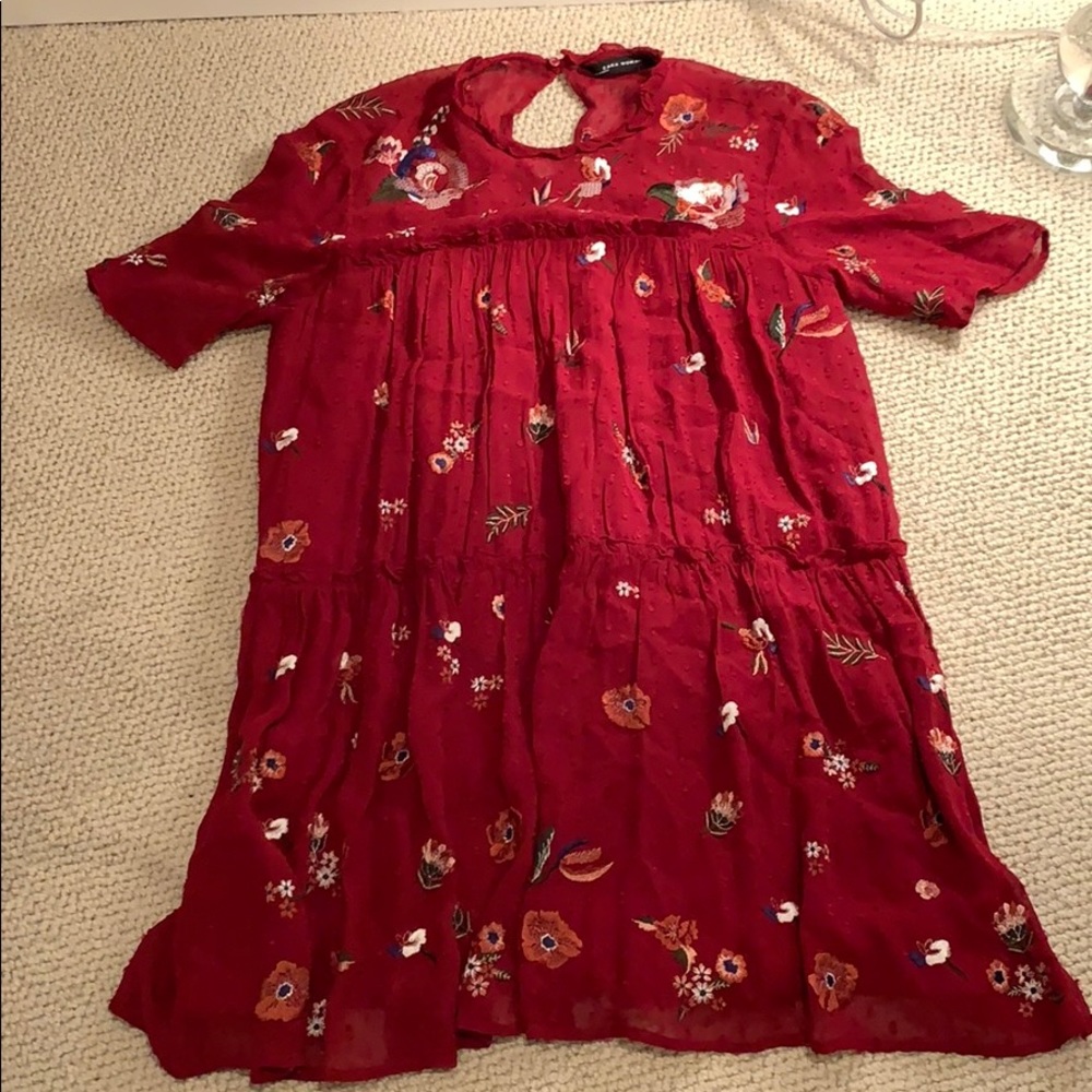 Zara Floral Sequin Dress